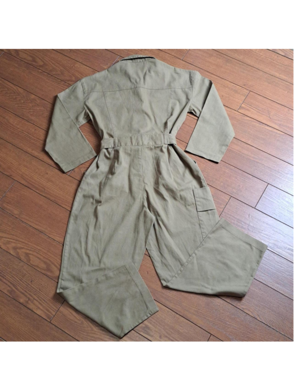 ASOS Khaki Utility Belted Jumpsuit Size 6 NWOT - Picture 2 of 8